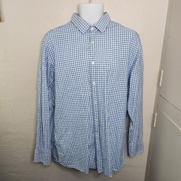 Hugo Boss Sharp Fit Long Sleeve Button Down Shirt Men Size 17 - Picture 7 of 10